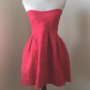 Red Strapless Mini SANS SOUCI Dress Size L